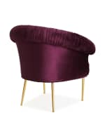 Image 5 of 5: Haute House Salinas Velvet Chair