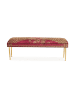 Image 1 of 6: Haute House Fuchsia Peacock Bench, 50"