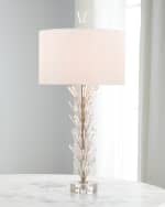 Image 1 of 2: John-Richard Collection Luna Crystal Wand Table Lamp