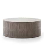 Image 2 of 5: Four Hands Colorado Drum Coffee Table