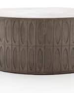 Image 3 of 5: Four Hands Colorado Drum Coffee Table