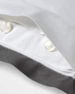 Image 3 of 4: Ralph Lauren Home Organic Sateen Border Pillow