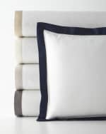 Image 1 of 4: Ralph Lauren Home Organic Sateen Border Pillow