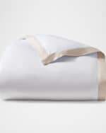 Image 3 of 9: Ralph Lauren Home Organic Sateen Border Duvet, FULL-QUEEN