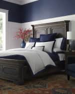 Image 2 of 9: Ralph Lauren Home Organic Sateen Border Duvet, FULL-QUEEN