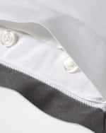 Image 3 of 4: Ralph Lauren Home Organic Sateen Border European Sham