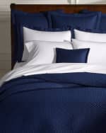 Image 1 of 6: Ralph Lauren Home Quilted Sateen Argyle Quilt, KING