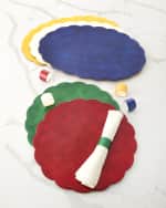 Image 3 of 4: Four 14" Round Capiz Shell Placemats