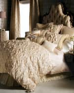 Image 2 of 3: Dian Austin Couture Home Neutral Modern King Damask Duvet Cover