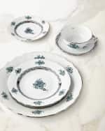 Image 2 of 2: Herend Chinese Bouquet Black Sapphire Dinner Plate