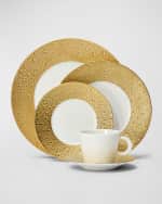 Image 2 of 2: Bernardaud Ecume Gold Dinner Plate