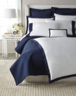 Image 8 of 9: Ralph Lauren Home Organic Sateen Border Duvet, FULL-QUEEN