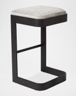 Image 2 of 4: Global Views Regan Hairhide Bar Stool, 30"