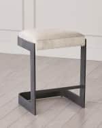 Image 1 of 5: Global Views Regan Hairhide Counter Stool, 25"