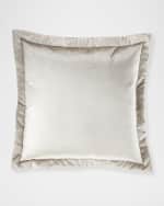 Image 1 of 2: Olivia Quido Pebble Solid Velvet European Sham