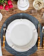 Image 2 of 5: Juliska Berry & Thread Flared Dinner Plate - Whitewash