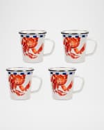 Image 1 of 2: Golden Rabbit Crab House Latte Mugs, Set of 4