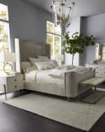 Image 2 of 5: Jamie Young Shelby Hairhide Bench
