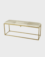 Image 4 of 5: Jamie Young Shelby Hairhide Bench
