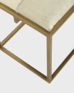 Image 5 of 5: Jamie Young Shelby Hairhide Bench