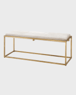Image 1 of 5: Jamie Young Shelby Hairhide Bench