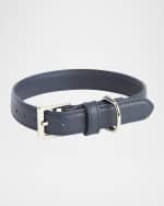 Image 1 of 3: ROYCE New York Personalized Leather Small Dog Collar