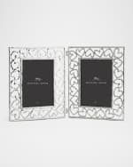 Image 1 of 3: Michael Aram Heart Hinged Frame - 5" x 7", Silver