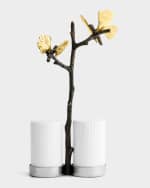 Image 1 of 4: Michael Aram Butterfly Ginkgo Salt and Pepper Shakers with Caddy