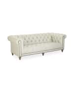 Image 4 of 4: Massoud Kennesaw Chesterfield Sofa
