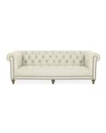 Image 1 of 4: Massoud Kennesaw Chesterfield Sofa