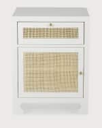 Image 2 of 4: Worlds Away Hannah Cane Cabinet