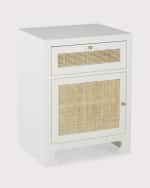 Image 3 of 4: Worlds Away Hannah Cane Cabinet
