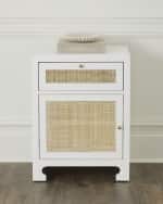 Image 1 of 4: Worlds Away Hannah Cane Cabinet