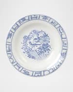 Image 1 of 2: Gien Oiseau Blue & White Cereal Bowl