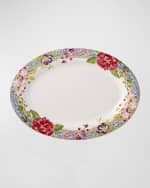 Image 1 of 2: Gien Millefleurs Oval Platter