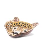 Image 1 of 2: Jay Strongwater Leopard Trinket Tray