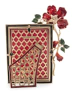 Image 3 of 3: Jay Strongwater Night Bloom Rose 5" x 7" Picture Frame