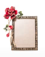 Image 1 of 3: Jay Strongwater Night Bloom Rose 5" x 7" Picture Frame
