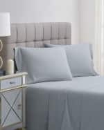 Image 2 of 2: Charisma 400-Thread Count Percale Standard Pillowcase Set, Gray
