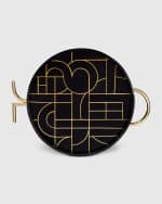 Image 1 of 2: L'Objet Kelly Behun Decorative Round Tray, 16"
