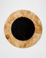Image 1 of 2: LADORADA Burl Veneer 14" Charger Plate