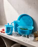 Image 2 of 5: Jonathan Adler Mustique Blue Ice Bucket