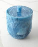 Image 1 of 5: Jonathan Adler Mustique Blue Ice Bucket
