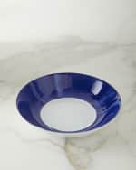 Image 1 of 2: Neiman Marcus Brushstroke Cobalt Pasta Bowls, Set of 4