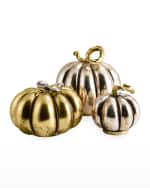 Image 5 of 5: Michael Aram Glass Pumpkin Decor -  Medium