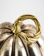 Image 4 of 5: Michael Aram Glass Pumpkin Decor -  Large