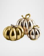 Image 5 of 5: Michael Aram Glass Pumpkin Decor -  Large
