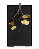 Image 3 of 4: Michael Aram Butterfly Ginkgo Guest Towel Holder