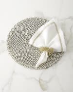 Image 3 of 3: Kim Seybert Spray Napkin Ring, Gold and Silver
