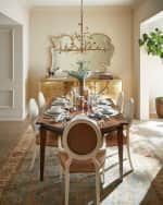 Image 2 of 6: Massoud Elsa Leather Dining Side Chair
